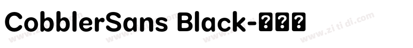 CobblerSans Black字体转换 CobblerSans Black字体转换